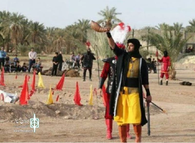 تعزیه بزرگ «روایت عشق» در بافق اجرا شد