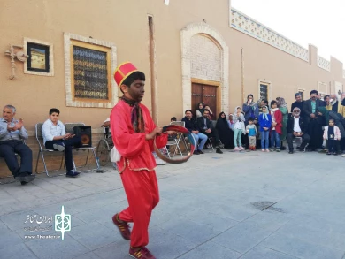 گزارش تصویری از جشن بزرگداشت روز جهانی تئاتر در محل "گذر فرهنگ و هنر" یزد