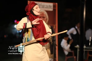 اجرای بانوی نقال یزدی در جشنواره آیین سنتی  2