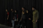 گزارش تصویری از مراحل آماده سازی نمایش ″نقطه آبی در میان حافظه کبود″